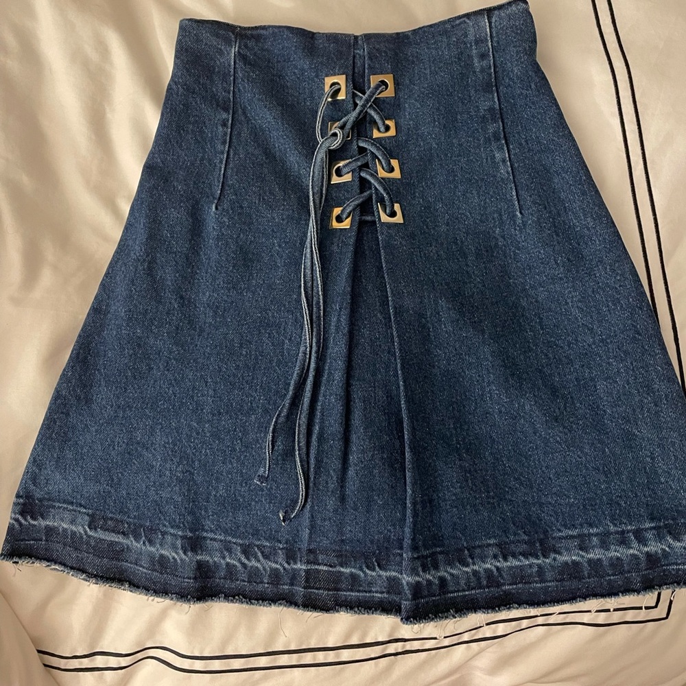 Sandro Paris Denim Skirt